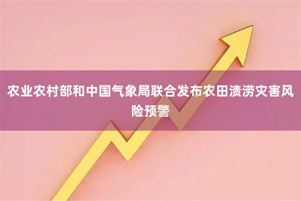 农业农村部和中国气象局联合发布农田渍涝灾害风险预警