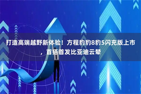 打造高端越野新体验！方程豹豹8豹5闪充版上市，首搭首发比亚迪云辇